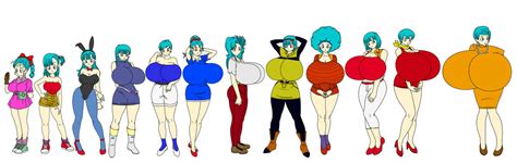 bulma througth the years by toshis0 on deviantart
