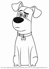 Pets Secret Max Life Draw Drawing Pet Step Tutorials Cartoon Getdrawings Drawingtutorials101 sketch template
