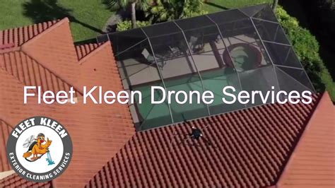 drone roof cleaning    youtube