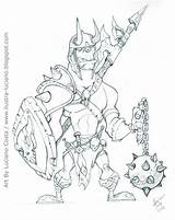 Orc sketch template