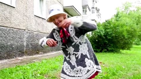 Russian Granny Dances Through Daily Chores
