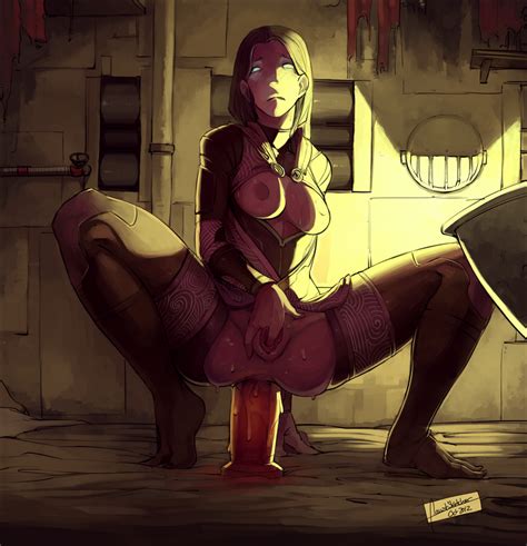 Tali Playing Some Solitaire By Faustsketcher Hentai