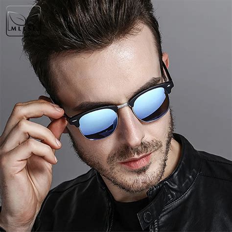 Mllse Fashion Sunglasses For Men Personality Metallic Mirror Frame