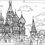 Kremlin Coloring Russia Temple Map Lyra Pages sketch template
