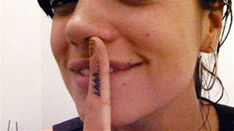 lily allen gets inked with lindsay lohan isla uses the f word