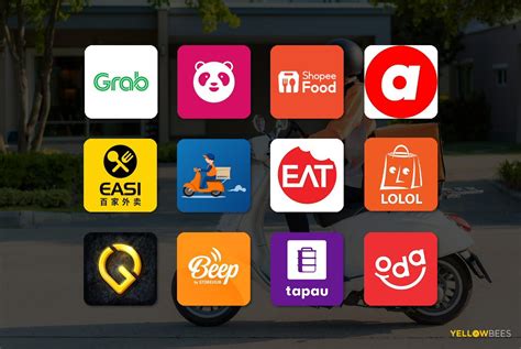 top  food delivery platforms  fb merchants  malaysia yellow bees