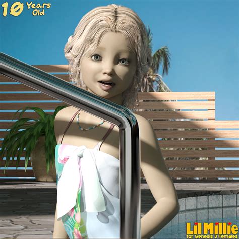 Lil Millie For G3f 3d Figure Assets 3dloki