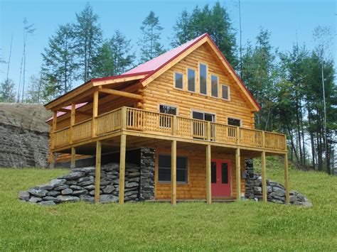 exterior coventry satterwhite log homes woodland  foundation stone log cabins  sale