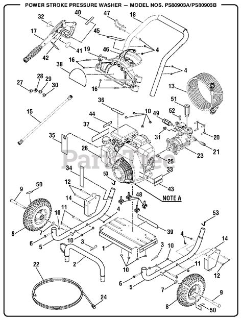 powerstroke ps   powerstroke pressure washer general assembly parts lookup  diagrams