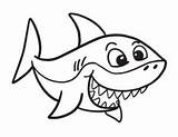 Shark Coloring Sharks Peasy sketch template