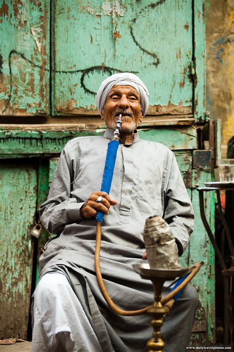 Hookah Hound A Kind Elderly Egyptian At A Street Side
