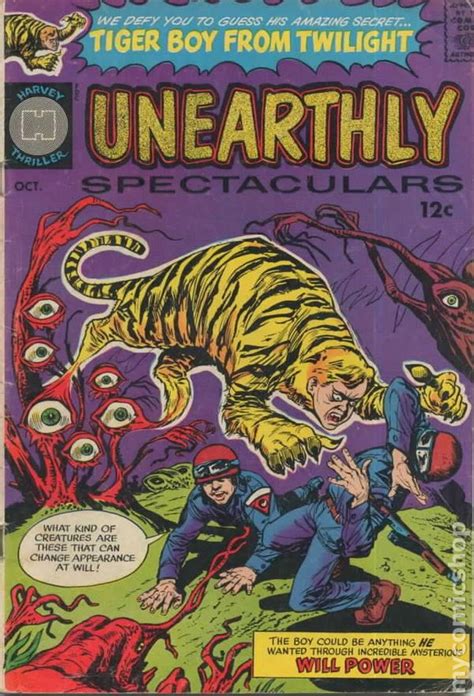 unearthly spectaculars  harvey comic books