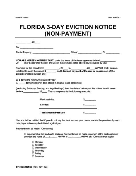 printable eviction notice form sample template  vrogueco