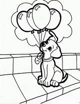 Ballon Coloring Hunde Malvorlagen Ausmalbild Usable Drachen Luftballons Aktivitäten Spanisch Letzte sketch template