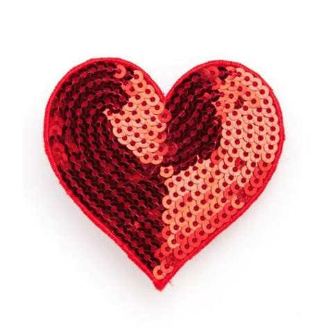 red sequin small heart clip  tomkat studio shop mini heart small heart red heart