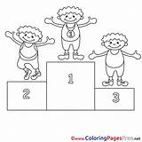 Competition Coloring Places Kids Sheet Title sketch template