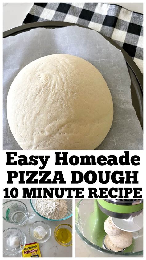 easy homemade pizza dough recipe  picky palate