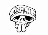 Gangster Mexican Drawings Drawing Cool Draw Skull Getdrawings sketch template