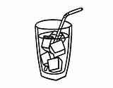 Soda Glass Coloring Colorear Coloringcrew Book Drinks Food sketch template