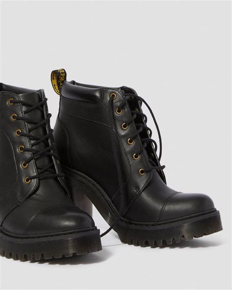 dr martens averil womens leather heeled ankle boots boots black heel boots womens boots ankle