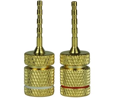 lautsprecher technik dynavox speaker pin compression connector gold  awg pair