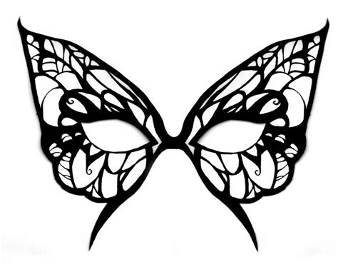 butterfly mask template  michanxxxsakura  deviantart masquerade