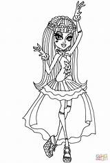 Coloring Frankie Stein Wishes 13 Pages Monster High Printable Drawing Manga sketch template
