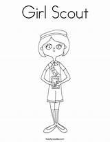 Girl Scout Coloring Pages Scouts Brownie Print Sheets Junior Twistynoodle Printables Noodle Daisy Template sketch template