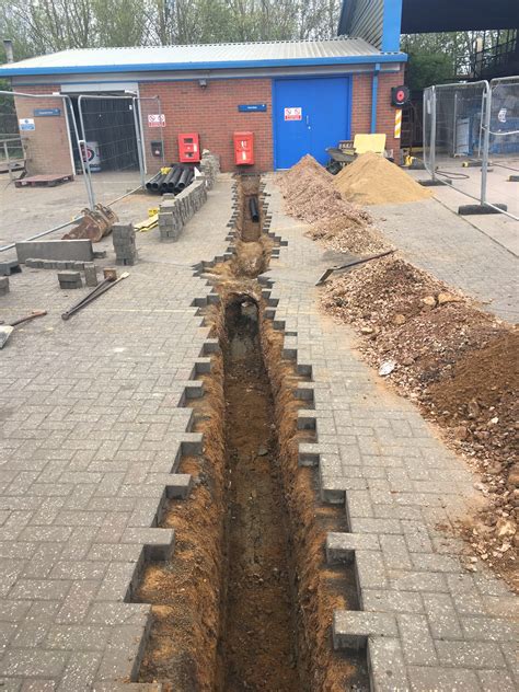electric cable  duct trenching south northampton council jrs contracting