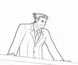 Wright Phoenix Capcom Marvel Vs Coloring Character Actions Pages Printable Fujiwara Yumiko sketch template