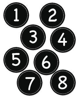 number labels      variety  classroom displays  tools  possibilities