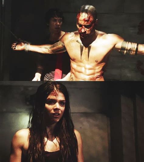 the 100 lincoln and octavia blake 1 7 the 100 tv series pinterest lincoln the 100 and