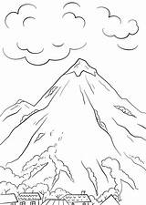 Imprimir Montanhas Colorir Atividades sketch template