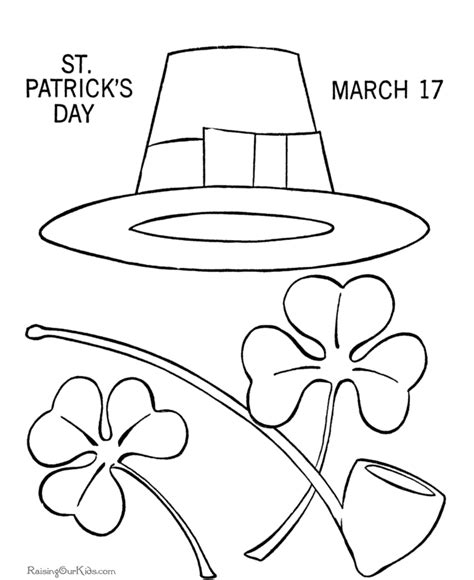 pictures  shamrocks  print coloring home