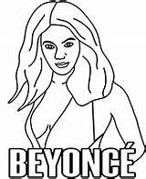 Beyonce sketch template