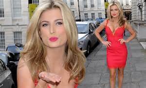 miss gb zara holland puts her cleavage on display in an