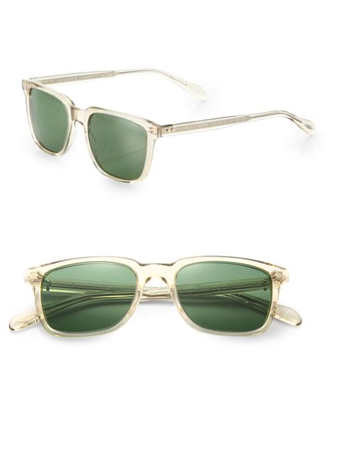 Lyst Oliver Peoples Ndg Sun 50mm Acetate Sunglasses In Green For Men