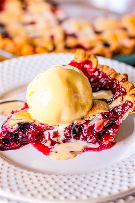 rhubarb berry pie averie cooks recipe in 2021 berries recipes