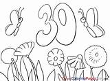 Birthday 30 Colouring Happy Years Coloring Butterflies Sheet Pages Title Hits Coloringpagesfree sketch template