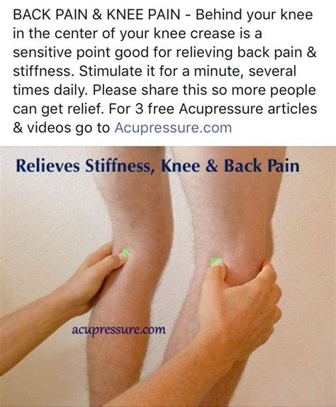 acupressure points  knee pain