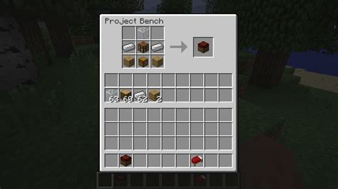 testminecraft project bench mod