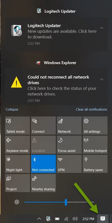control windows  popup notifications