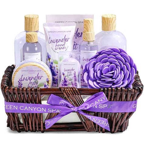 buy green canyon spa lavender spa gift baskets  women birthday