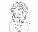 Joker Face Arkham City Pages Coloring Drawing Batman Getdrawings Printable sketch template
