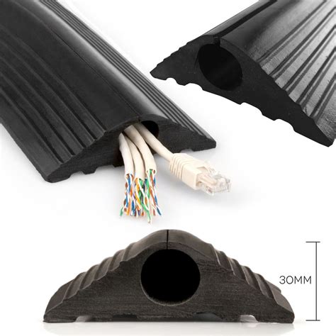 rubber bumper safety floor mat cable wire lead protector trunking cover black ebay
