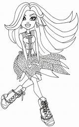 Monster High Pages Coloring Haunted Getcolorings Spectra sketch template