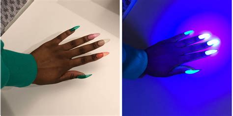 i tried sally hansen s glow in the dark nail polish — review allure