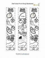 Coloring Food Nutrition Fruit Kids Group Bookmarks Myplate Groups Worksheet Activity Education Chef Solus Plate Pages Printable Color Sheet Activities sketch template