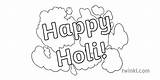 Holi Happy Festival Colouring Ks1 Sheet Text Twinkl Illustration sketch template