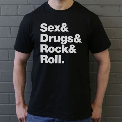 Sex And Drugs And Rock And Roll T Shirt Redmolotov